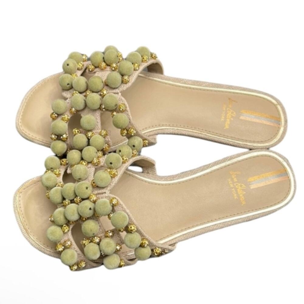 Sam Edelman Bay Embellished Slide Flat Sandal Size 7.5 - Picture 3 of 12